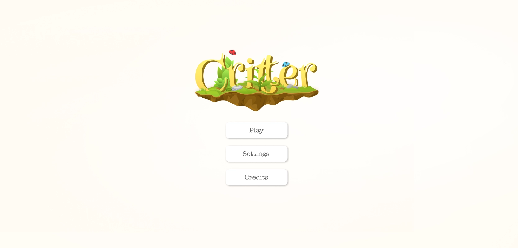 game start screen